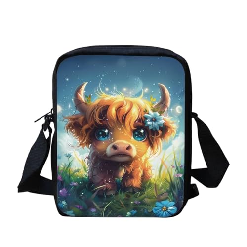 Umhängetasche mit weihnachtlicher Katze, für Damen, Mini-Umhängetasche, süße Umhängetasche, Schultertasche für Damen und Herren, kleine Umhängetasche, Mini-Handygeldbörse, Geldbörse mit Reißverschluss von bqabhu