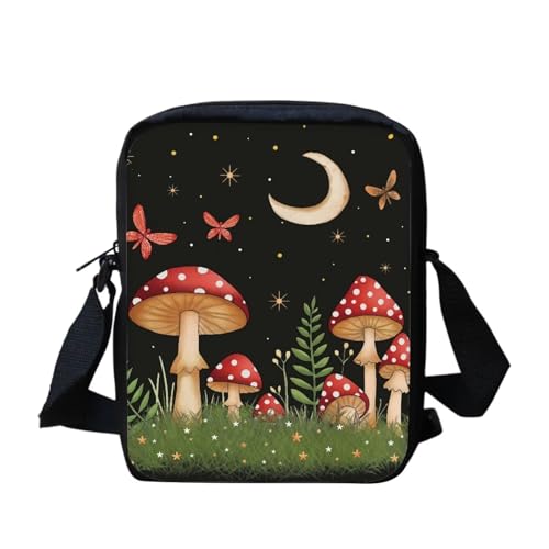 Umhängetasche mit weihnachtlicher Katze, für Damen, Mini-Umhängetasche, süße Umhängetasche, Schultertasche für Damen und Herren, kleine Umhängetasche, Mini-Handygeldbörse, Geldbörse mit Reißverschluss von bqabhu