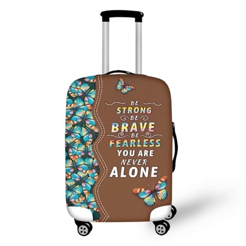 bqabhu Rosa Marmor-Textur-Gepäckabdeckung für Reisen – Damen Kofferschutz, elastischer und tragbarer Koffer, Staubschutz, Kunst-Schmetterlinge, S fits 18-21 inch Suitcase, Gepäckabdeckung bqabhu Rosa Marmor-Textur-Gepäckabdeckung für Reisen – Damen Kofferschutz, elastischer und tragbarer Koffer, Staubschutz, Kunst-Schmetterlinge, S fits 18-21 inch Suitcase, Gepäckabdeckung von bqabhu