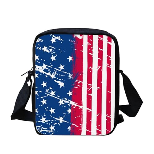 bqabhu Süße Koala Damen Messenger Bag Schulter Crossbody Umhängetasche mit verstellbarem Riemen, US-Flagge, Einheitsgröße von bqabhu