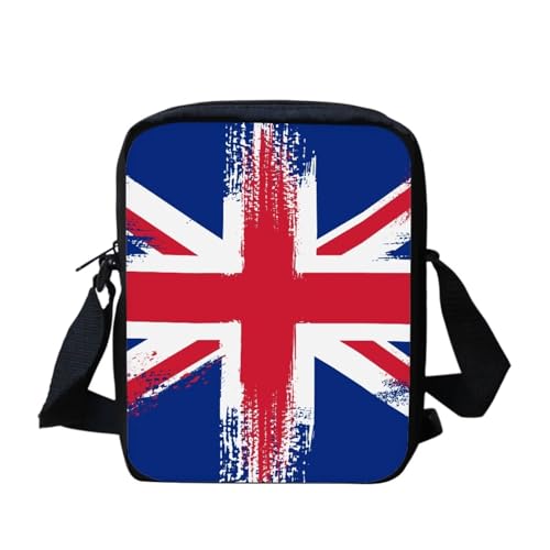 bqabhu Süße Koala Damen Messenger Bag Schulter Crossbody Umhängetasche mit verstellbarem Riemen, Union Jack Design, Einheitsgröße von bqabhu