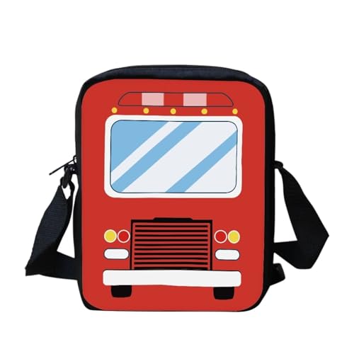 bqabhu Umhängetasche mit Jamaika-Flagge, Schmetterling, Umhängetasche, lässige Schultertasche, Roter Schulbus, Einheitsgröße von bqabhu