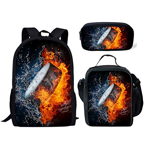 bqsjduidnc Schulrucksäcke für Kinder, Sport, Fußball, Basketball, Büchertasche, isolierte Lebensmittelbox, Federmäppchen mit Reißverschluss, 3-teiliges Set, Muster: 36, Einheitsgröße bqsjduidnc Schulrucksäcke für Kinder, Sport, Fußball, Basketball, Büchertasche, isolierte Lebensmittelbox, Federmäppchen mit Reißverschluss, 3-teiliges Set, Muster: 36, Einheitsgröße von bqsjduidnc