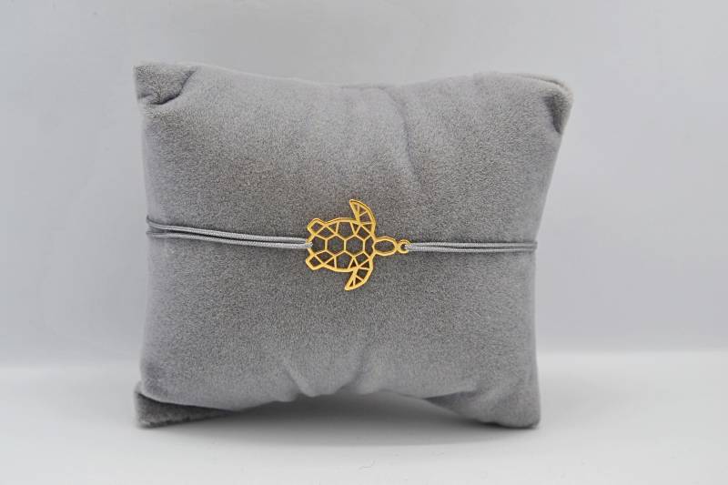 Filigranes Armband Schildkröte Aus 925 Sterling Silber - Origami Design, Handgefertigt, Verstellbar von bracelens