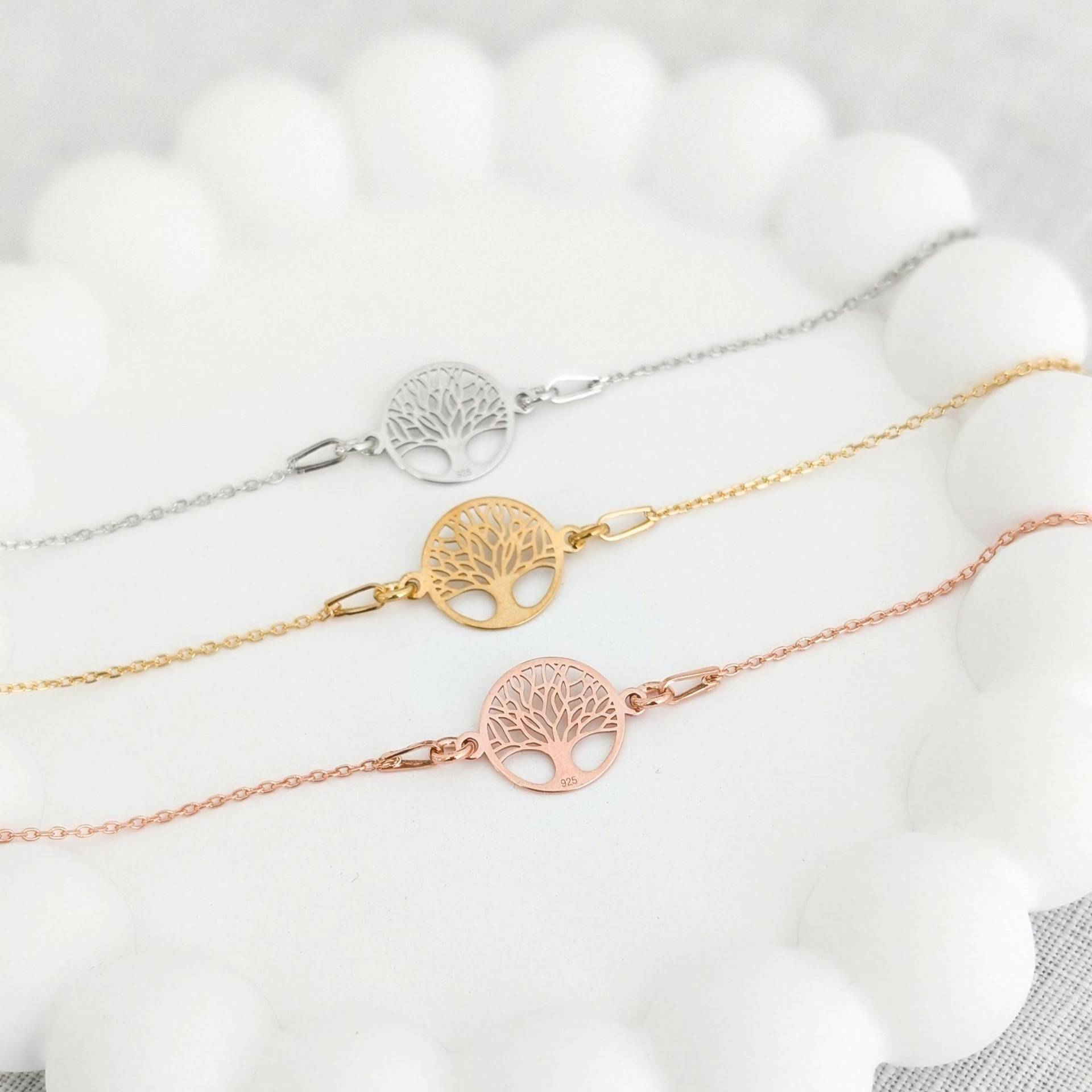 Lebensbaum Armband 925 Sterling Silber I Baum Des Lebens Geschenk Zur Konfirmation Kommunion von bracelens