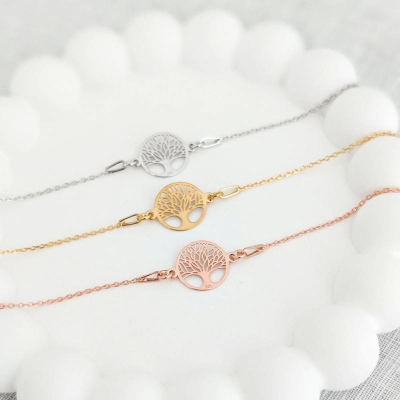 Lebensbaum Armband 925 Sterling Silber I Baum Des Lebens Geschenk Zur Konfirmation Kommunion von bracelens