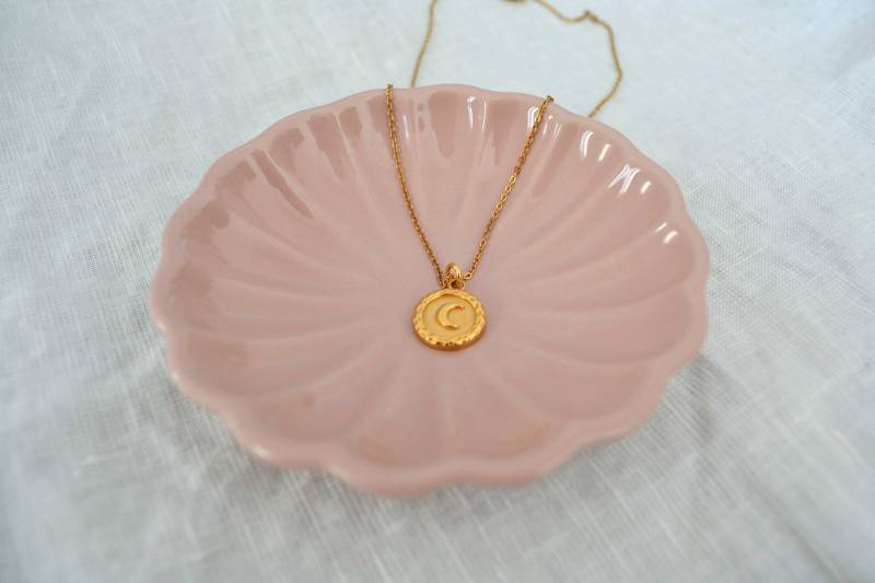 Mond Kette // Halskette Halbmond Edelstahl Damen Goldkette Münze Boho Schmuck von bracelens