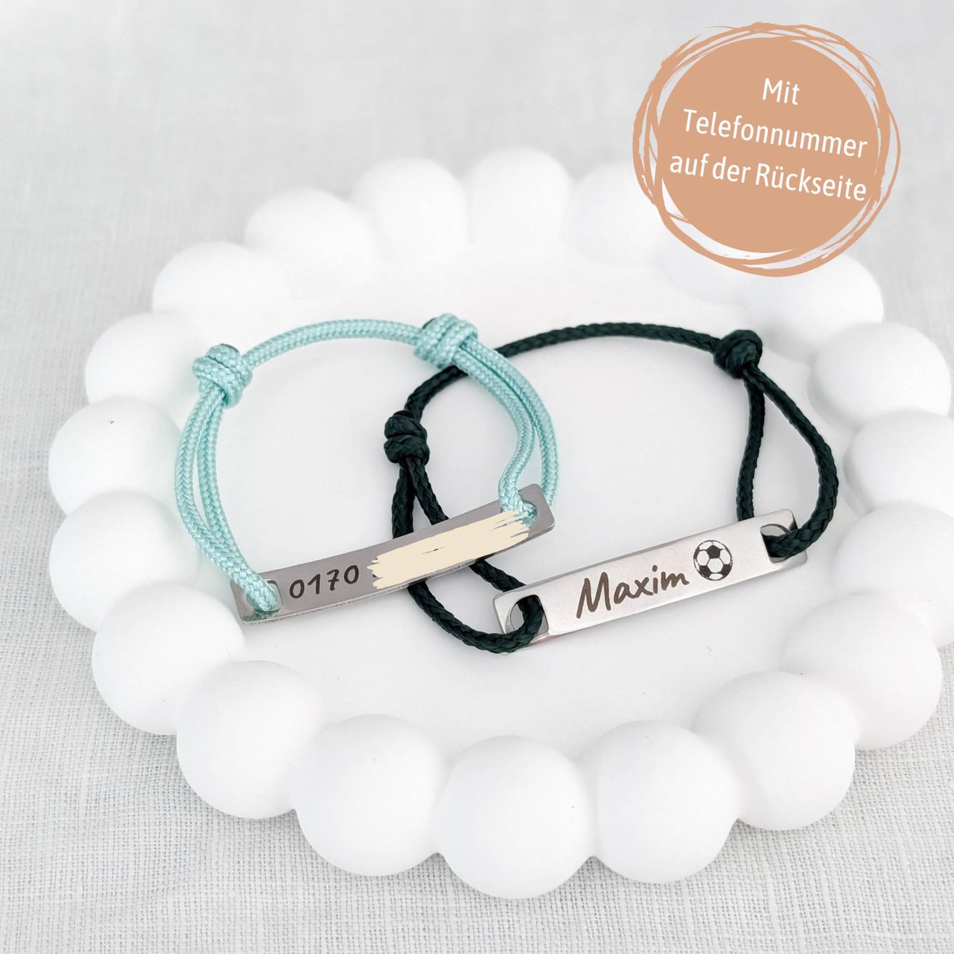 Personalisierbares Notfall Armband Für Kinder I Mit Telefonnummer Sicherheitsarmband von bracelens