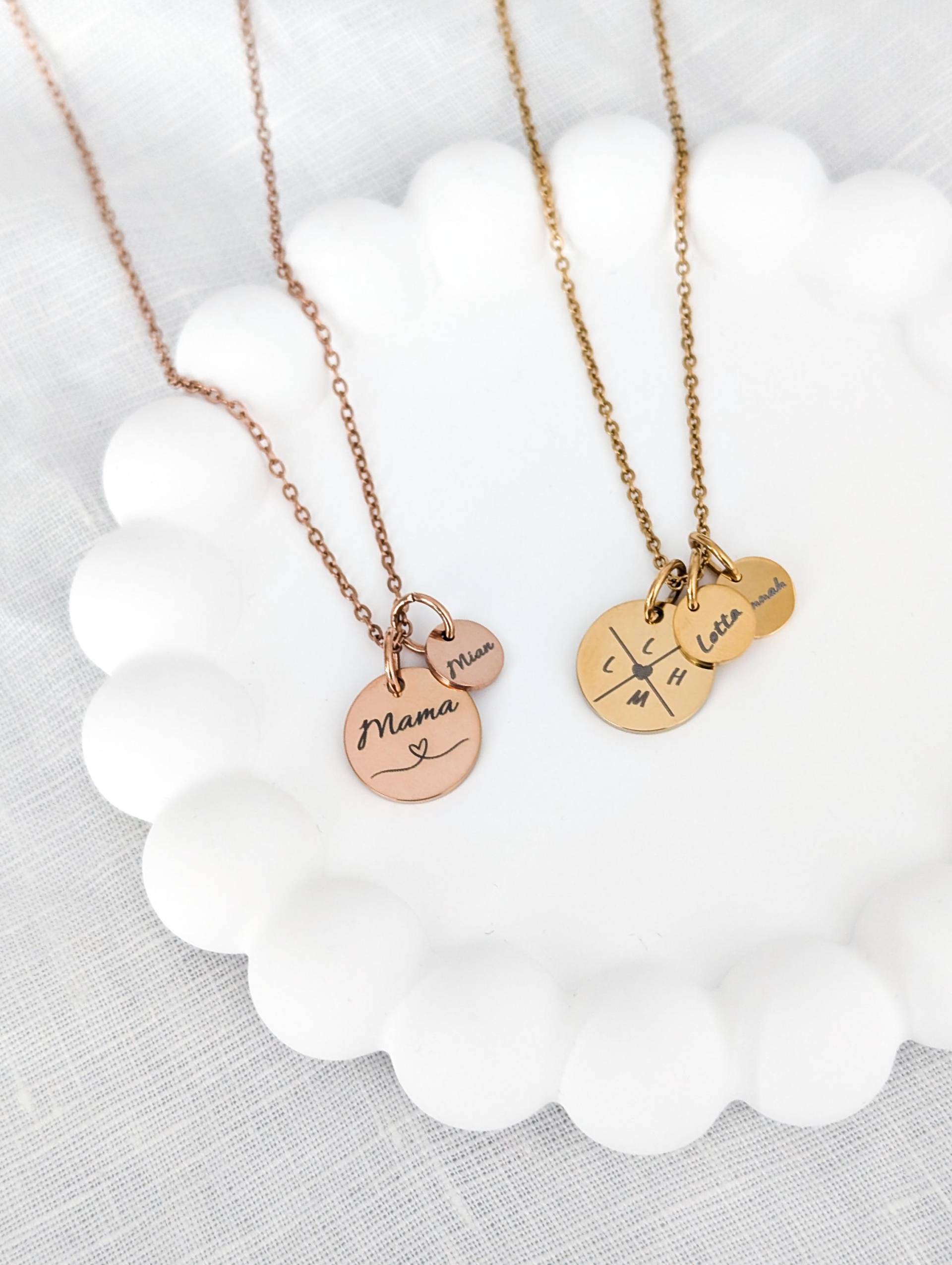 Personalisierte Kette Mit Gravur I Mama Familienkette Namen von bracelens