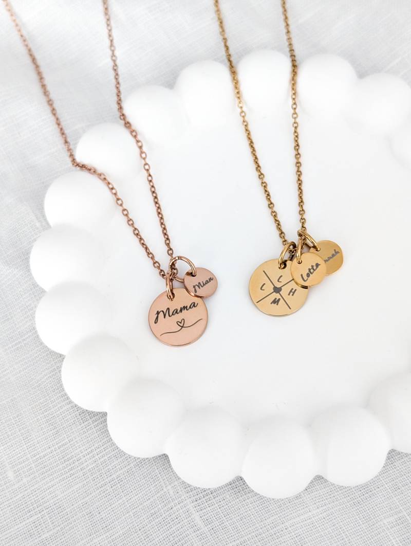 Personalisierte Kette Mit Gravur I Mama Familienkette Namen von bracelens