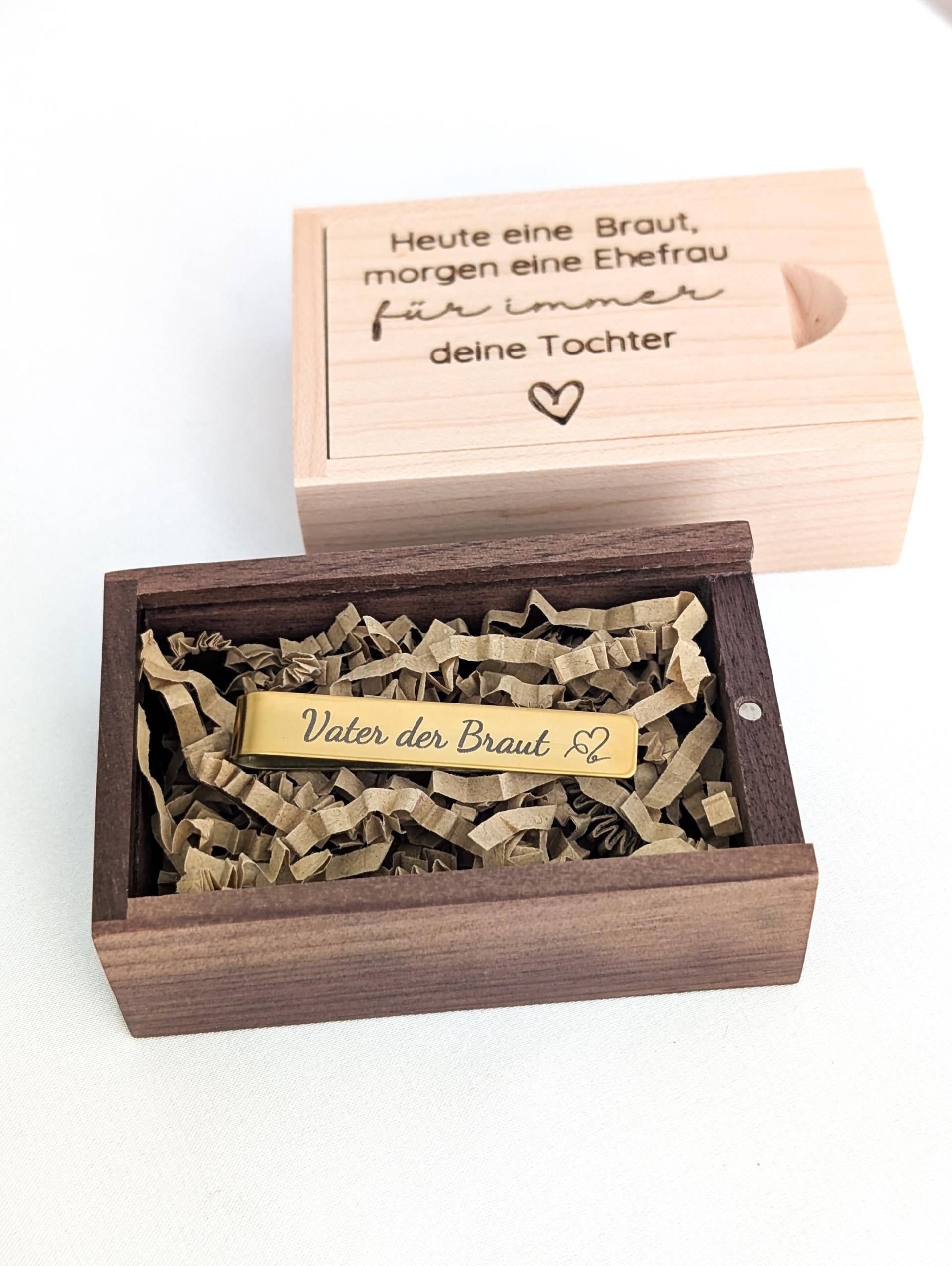 Personalisierte Krawattennadel I Brautvater Hochzeit Herren Geschenk Personalisiert Trauzeuge von bracelens