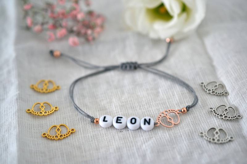 Personalisiertes Armband Zur Geburt | Babyfüße Aus 925 Sterling Silber Geschenk Geburt, Taufe, Muttertag von bracelens