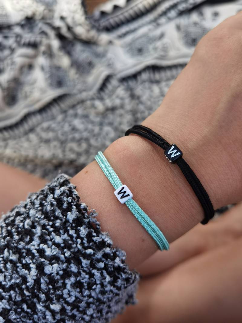 Personalisiertes Segeltau Armband Unisex I Surferarmband Partnerarmband von bracelens