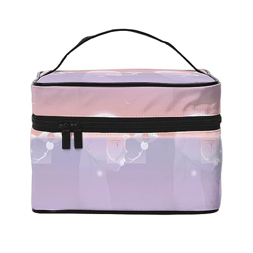 Grünes Wassergras Reise-Make-up-Tasche für Damen, wasserabweisend, Kosmetiktasche, faltbar, Kulturbeutel, Lehrer-Geschenke, Für Sie Kunst, Einheitsgröße, Kosmetikkoffer von bradkke