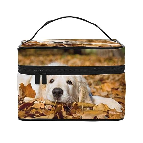 Husky Reise-Make-up-Tasche für Damen, wasserdicht, faltbar, Kulturbeutel, Lehrergeschenk, Lazy Dog Puppy, Einheitsgröße, Kosmetikkoffer von bradkke