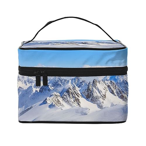 Kosmetiktasche für Damen, Motiv: Sonnenuntergang, Natur, Hintergrund, wasserfest, Kosmetiktasche, faltbar, Kulturbeutel, Lehrergeschenk, Schneeberg, Einheitsgröße, Kosmetikkoffer von bradkke