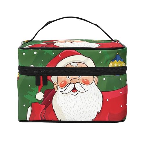 The Solar System Reise-Make-up-Tasche für Damen, wasserfeste Kosmetiktasche, faltbar, Kulturbeutel, Lehrergeschenk, Weihnachtsmann, Einheitsgröße, Kosmetikkoffer von bradkke