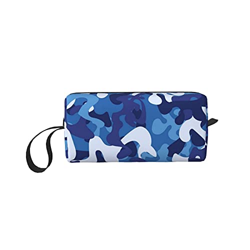 bradkke Camuflage Münztasche, Stiftehalter, Clutch, Handgelenk, Geldbörse, tragbar, Aufbewahrungsetui, Kosmetiktasche, Reißverschluss, Blau, Siehe Abbildung, Einheitsgröße, Kosmetikkoffer von bradkke