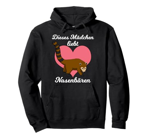 Dieses Mädchen liebt Nasenbären süßes Tier Pullover Hoodie von brand