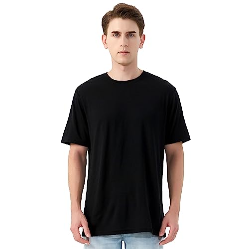 Merino Protect 100% Merino Shirt Herren Kurzarm Geruchsresistent Merinowolle Unterwäsche Leicht Wandern Reisen T-Shirt Weich Unterhemd von brandless