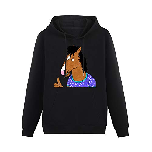 Lightweight Hoodie BoJack Horseman Logo Cotton Blend Sweatshirts 3XL von bras