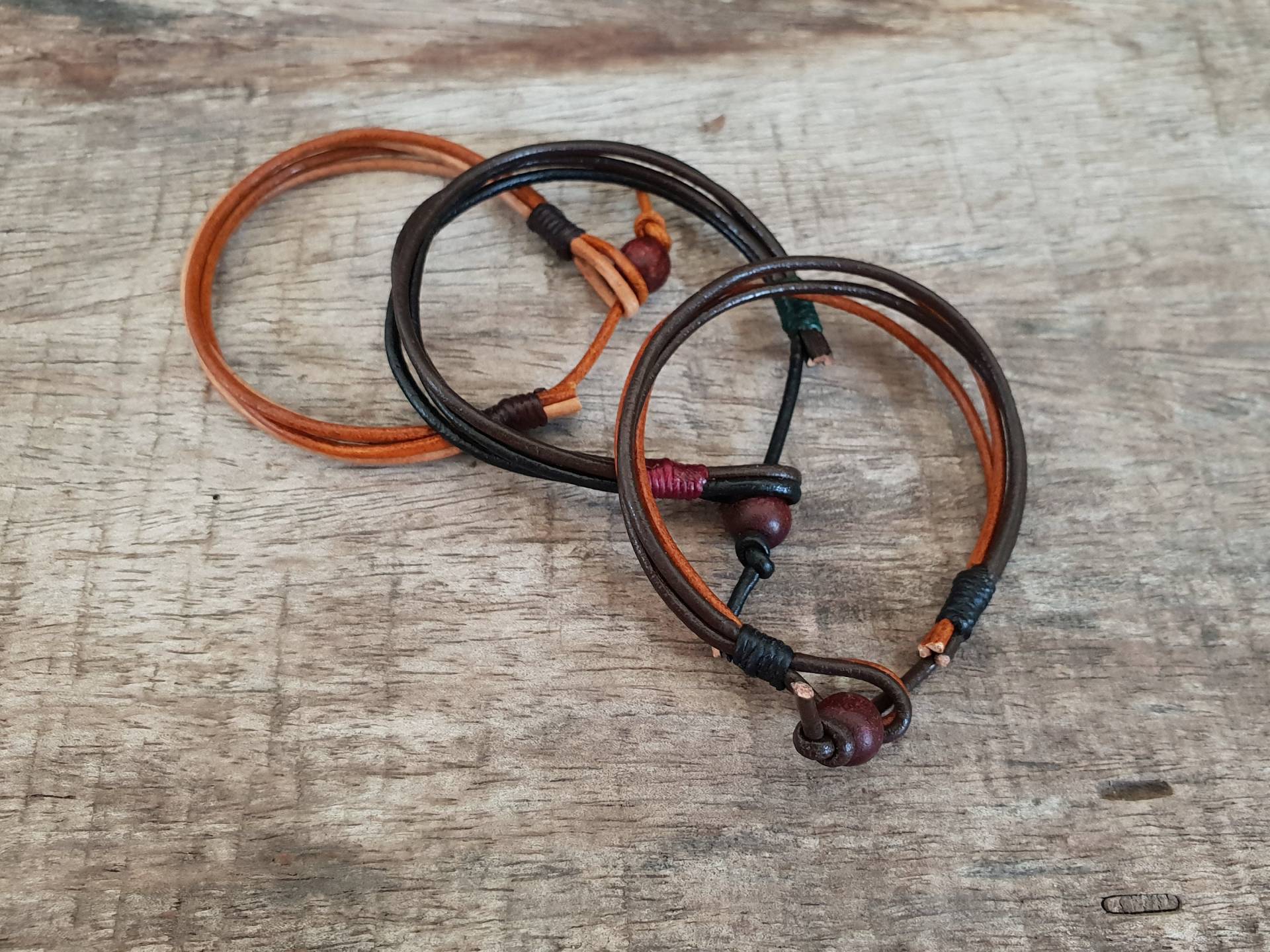 Mix Lederschnur Unisex Armband, Einzelwickelarmband, Geschenke Für Sie, Ihn von brasslady