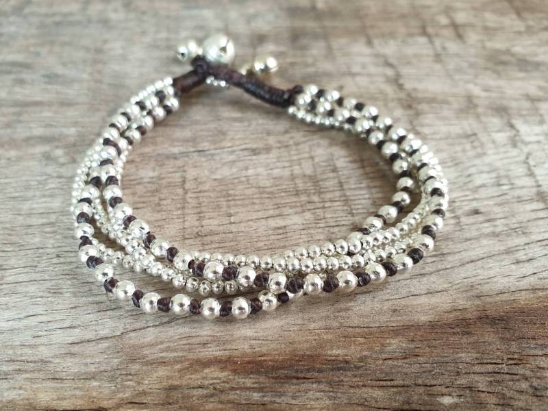 Mix Multistrand Silber, Messing Armband, Halskette von brasslady
