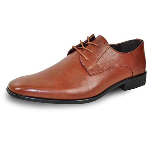 Bravo! Herren Anzugschuh King Classic Oxford mit Lederfutter - Weite wählbar, Braun 1, 39.5 EU von bravo!