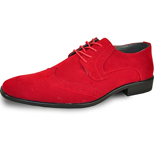 Bravo! Herren Anzugschuh King Classic Oxford mit Lederfutter - Weite wählbar, rot, 42 EU von bravo!