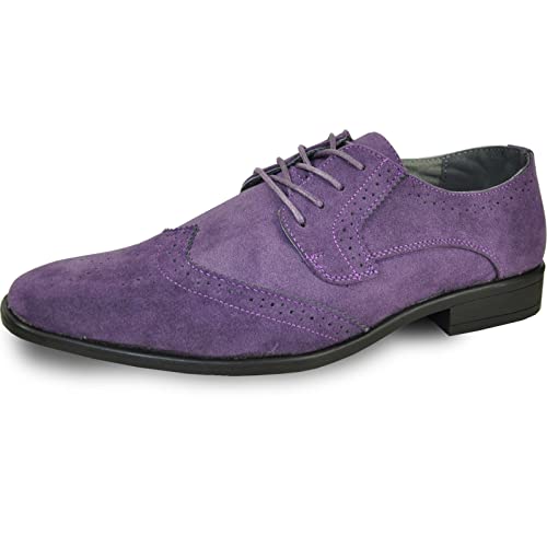 Bravo! Herren Anzugschuh King Classic Oxford mit Lederfutter - Weite wählbar, violett, 48 EU von bravo!