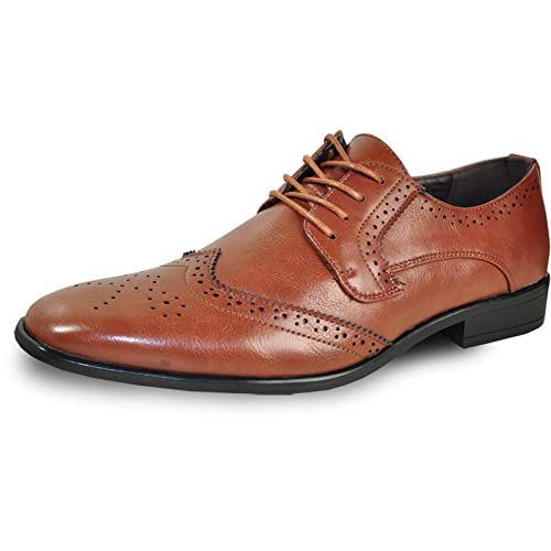 bravo! Herren-Kleid King Classic Oxford Leder Futter – Breite erhältlich, Braun (Brown 2), 43 EU von bravo!