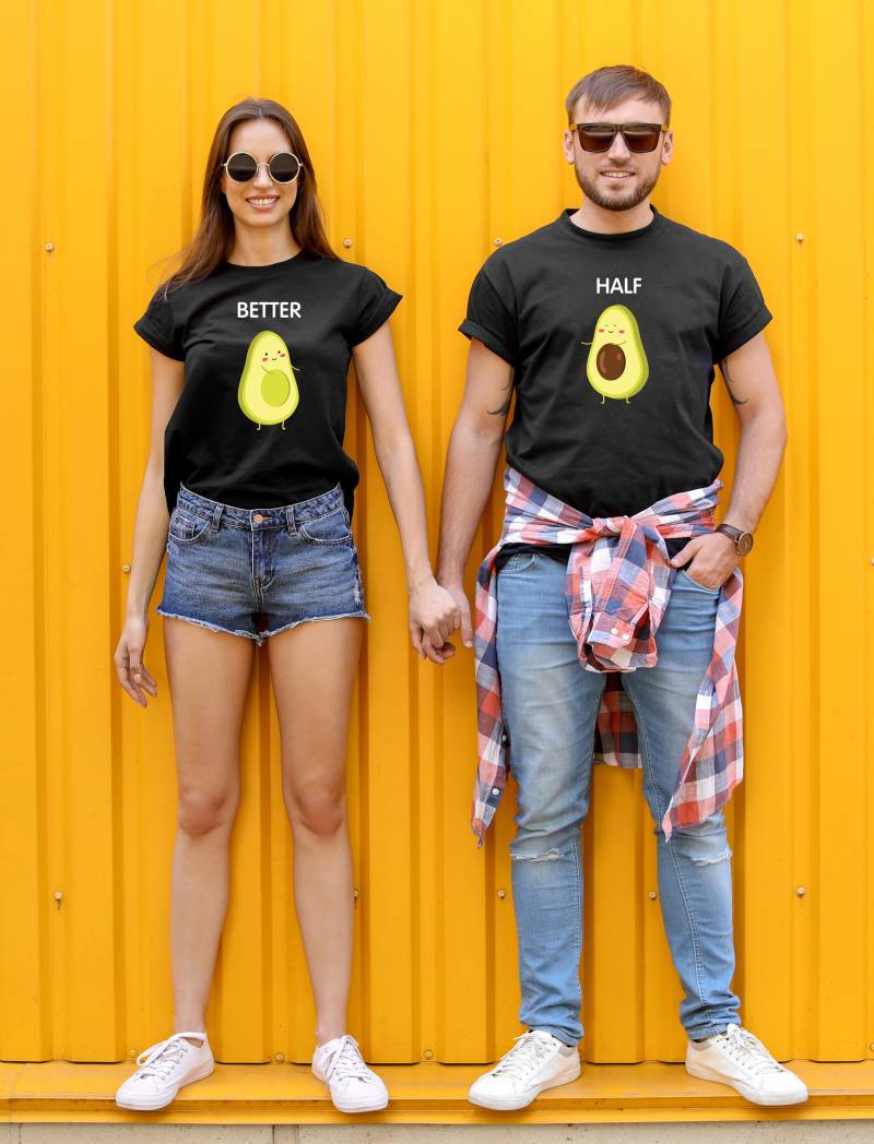 Better Half Shirts Paar T-Shirt Avocado Tshirts Avo Geschenk Jahrestag von breezetees