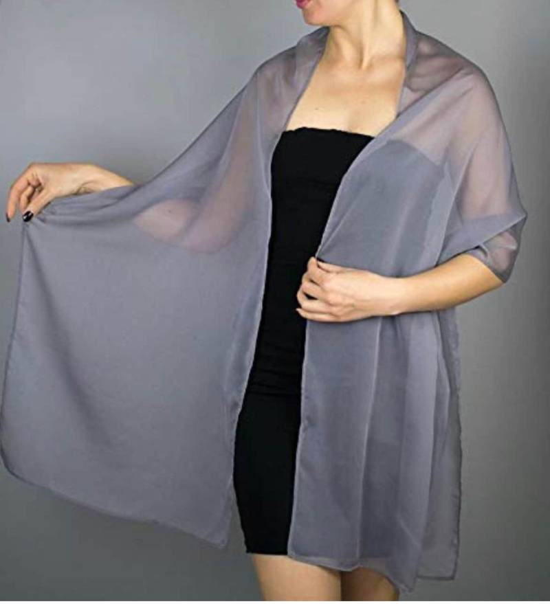 Grauer Schal Grau Wickeln Braut Silber Brautjungfern Eleganter Silbergrau Accessoire Brautschal Schals Grauer Schal Grau Wickeln Braut Silber Brautjungfern Eleganter Silbergrau Accessoire Brautschal Schals von bridalspain