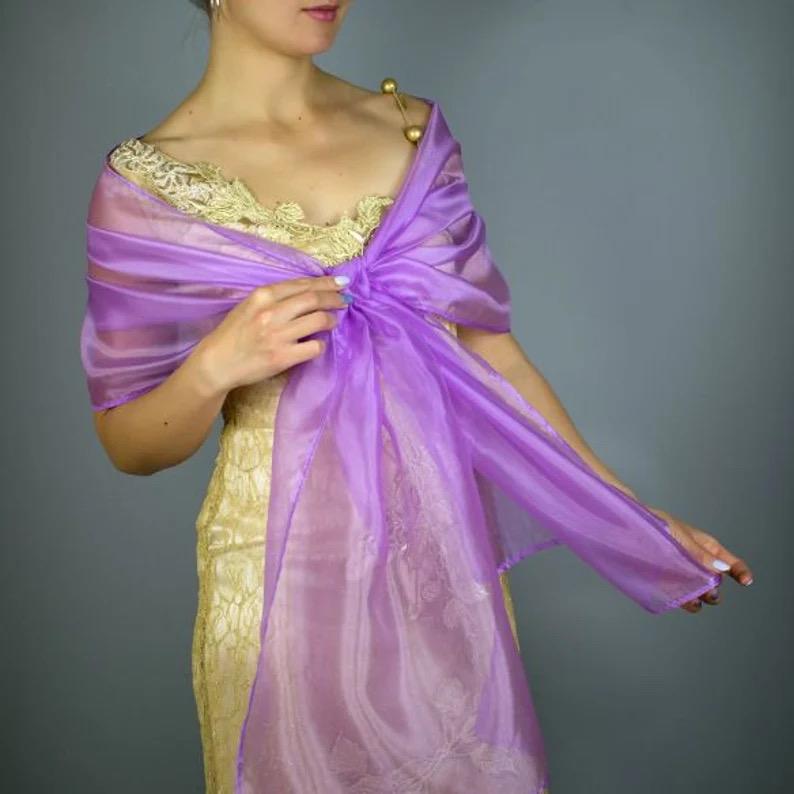 Lavendel Schal Violett Lila Schiere Stola Leicht Schier Shrug Brautjungfern Frau Lavendel Schal Violett Lila Schiere Stola Leicht Schier Shrug Brautjungfern Frau von bridalspain