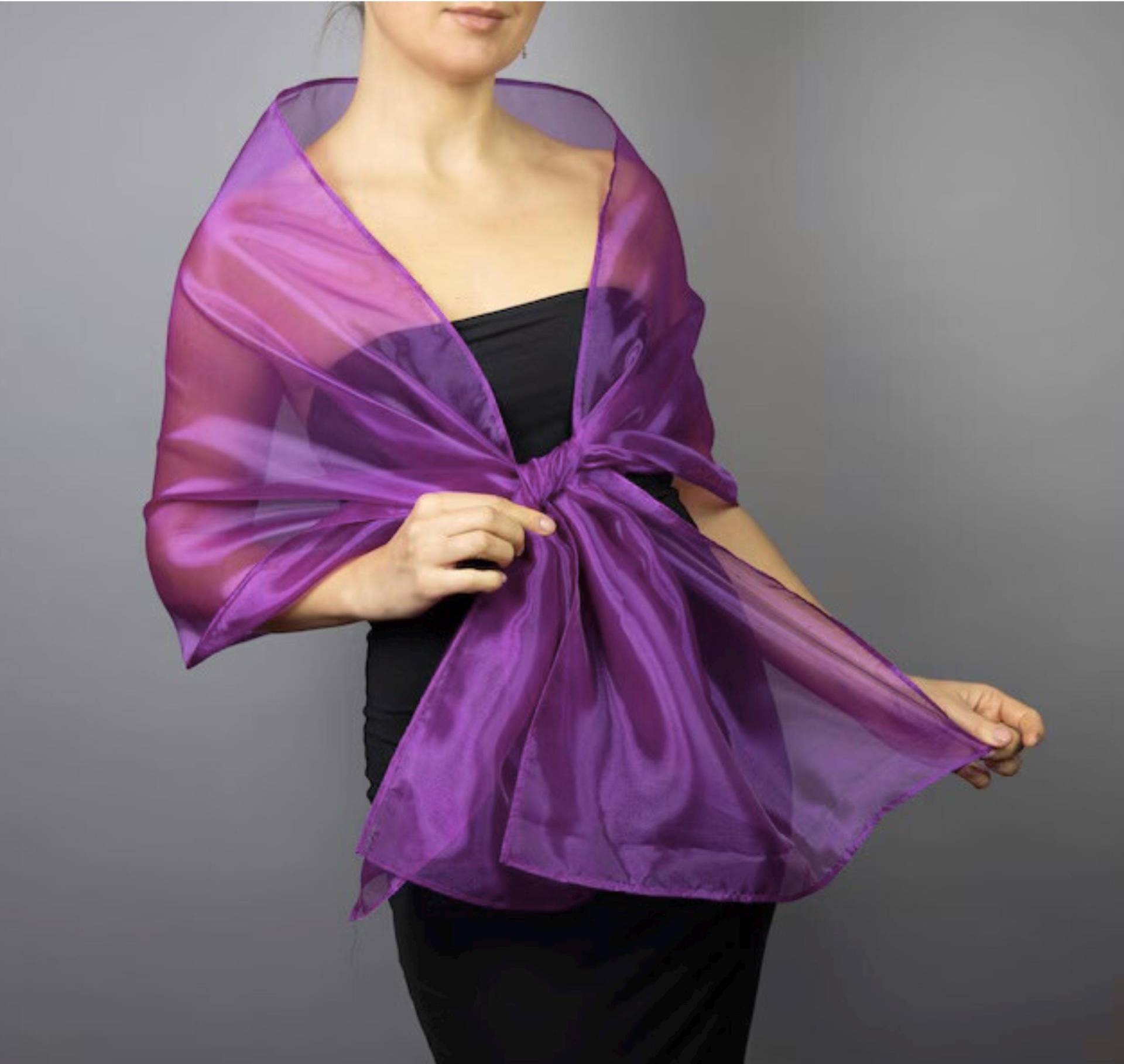 Lila Organza Wickeln Lila Schiere Stola Schal Shrug Brautjungfern Frau Leichter Abend Lila Organza Wickeln Lila Schiere Stola Schal Shrug Brautjungfern Frau Leichter Abend von bridalspain