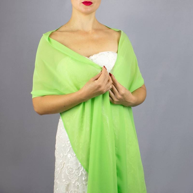 Neon Grünes Schultertuch Mint Grün Lemon Wrap Chiffon Gelb Bolero Neon Grünes Schultertuch Mint Grün Lemon Wrap Chiffon Gelb Bolero von bridalspain