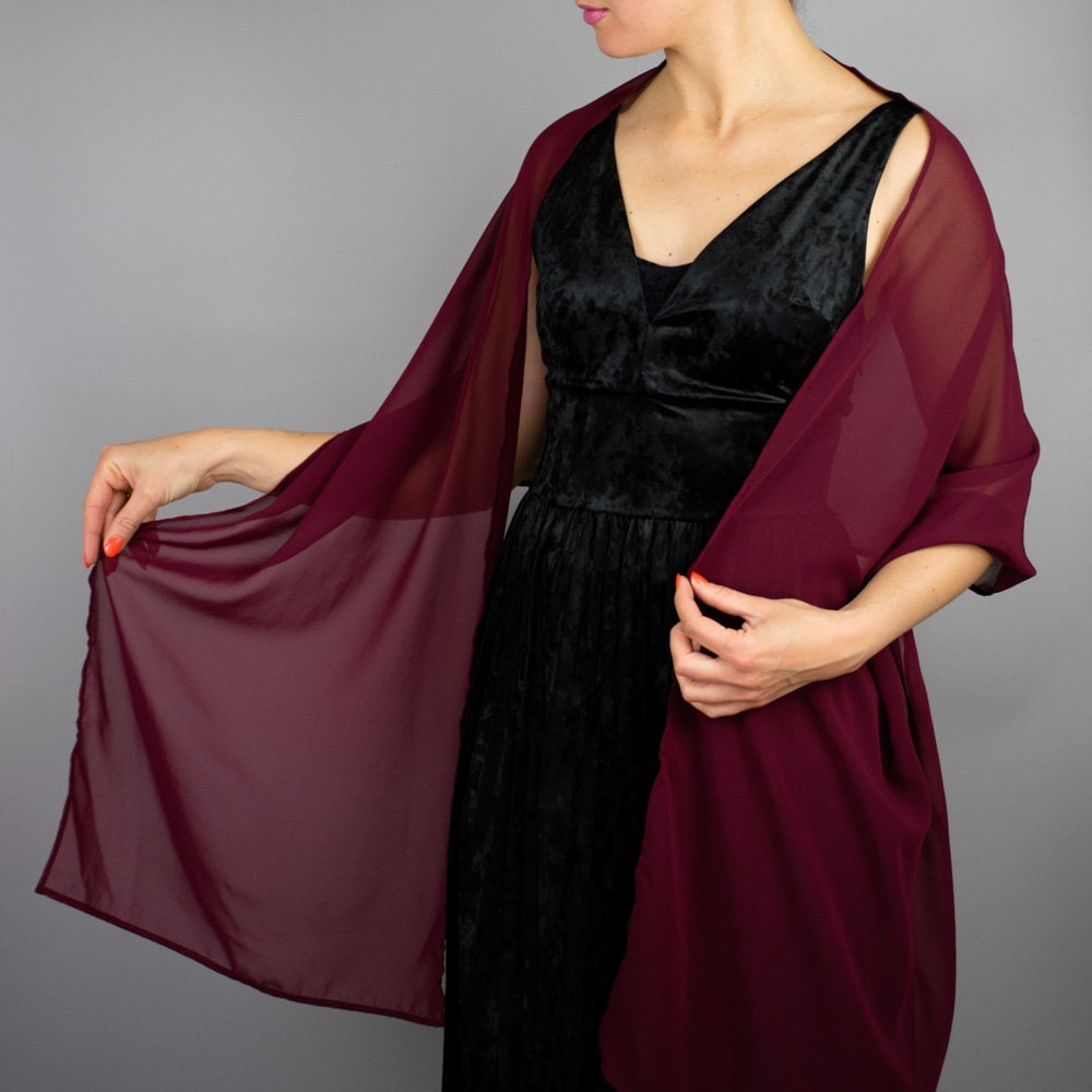 Weinroter Schal, Weihnachtsgeschenk Weinroter Schal, Weihnachtsgeschenk von bridalspain