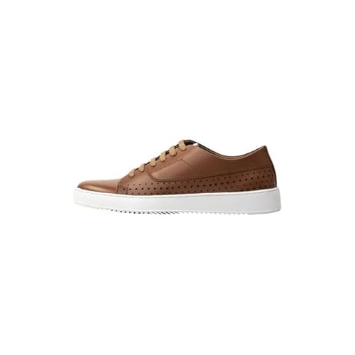 bridgeport Herren Sneakers aus Leder Sneaker, Kamel, 45 EU von bridgeport