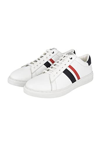 bridgeport Herren Sneakers aus Leder Sneaker, Weiss, 41 EU von bridgeport