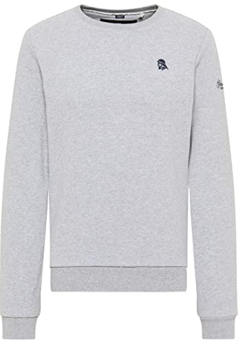 bridgeport Men's Sweatpullover, Hellgrau Melange, Large von bridgeport