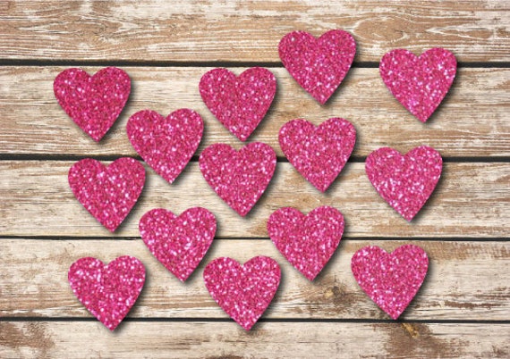 Bügelbild "14 Herzen" in Verschiedenen Farben Bügelbild "14 Herzen" in Verschiedenen Farben von briida