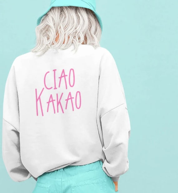 Bügelbild "Ciao Kakao" in Unterschidlichen Folien Und Farben Bügelbild "Ciao Kakao" in Unterschidlichen Folien Und Farben von briida