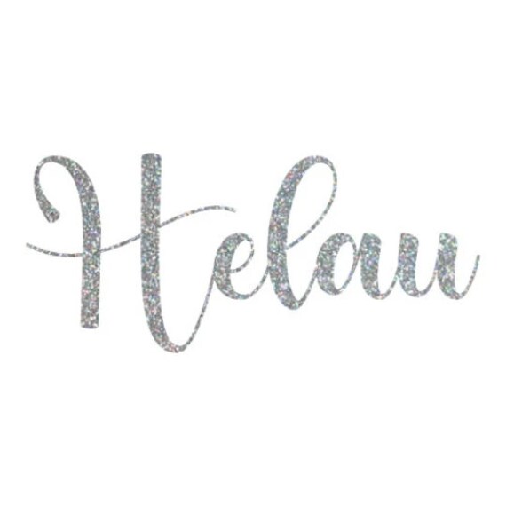 Bügelbild "Helau" in Verschiedenen Folien/ Farben von briida