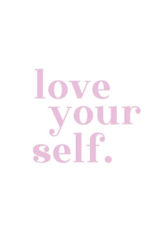 Bügelbild "Love Your Self." Spruch Bügelbild "Love Your Self." Spruch von briida