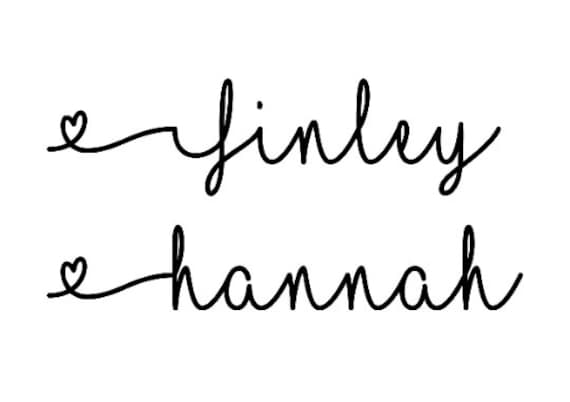 Bügelbild "Name" Mit Herzchen in Verschiedenen Folien/ Farben Bügelbild "Name" Mit Herzchen in Verschiedenen Folien/ Farben von briida