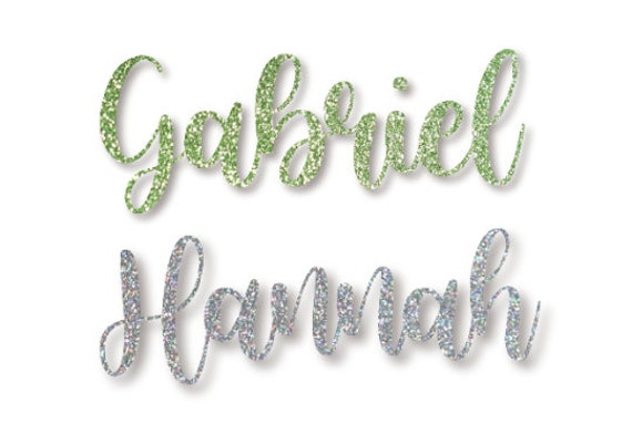 Bügelbild "Name" in Verschiedenen Folien/ Farben von briida