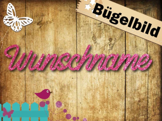 Bügelbild "Name" in Verschiedenen Folien/ Farben Bügelbild "Name" in Verschiedenen Folien/ Farben von briida