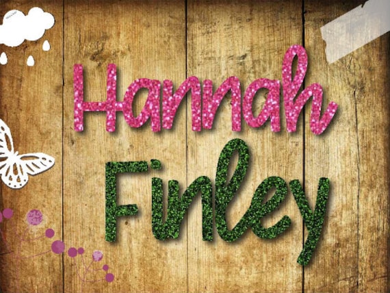 Bügelbild "Name" in Verschiedenen Folien/ Farben von briida