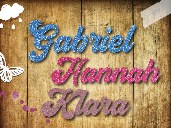 Bügelbild "Name" in Verschiedenen Folien/ Farben Bügelbild "Name" in Verschiedenen Folien/ Farben von briida