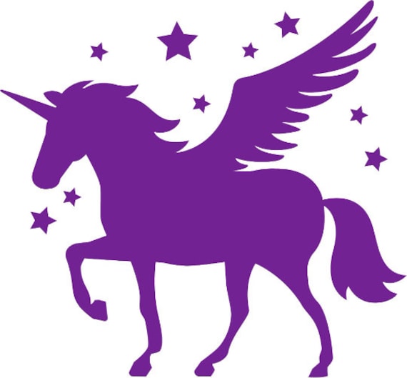 Bügelbild "Pegasus" Einhorn in Verschiedenen Folien/ Farben von briida